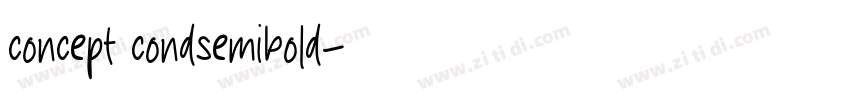concept condsemibold字体转换